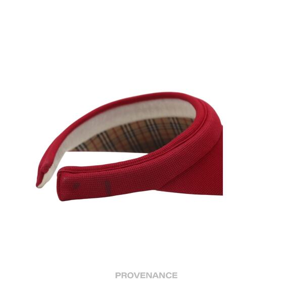 ? Burberry Golf Knight Logo Visor - Nova Check Red main image 4